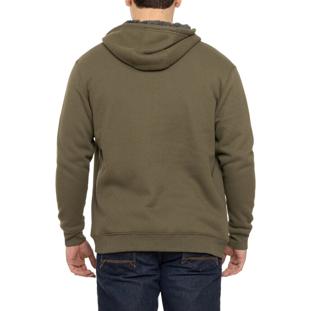 XXL / Smith's / Hoodie / Workwear / Green / Thermal Fleece Lined / Full Zip